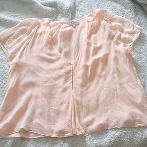 100% SILK Babaton Aritiza pink  blouse